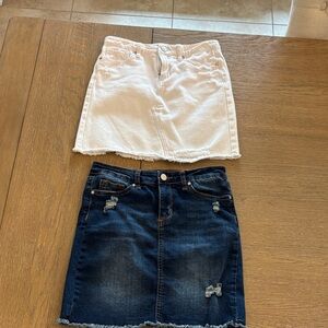 Joes Jean skirts in Jean and white size 14.